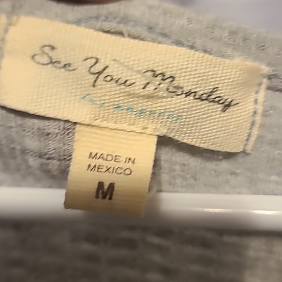 NWT See You Monday Dress Grey Size Med - Picture 3 of 7